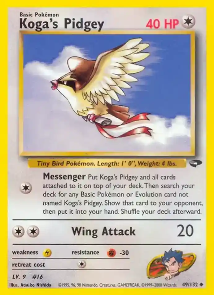 koga-s-pidgey-uncommon-gym-challenge-049-132-pokemon-karti.webp Koga's Pidgey - Uncommon - Gym Challenge - 049/132 - Pokemon Kartı - Görsel 1