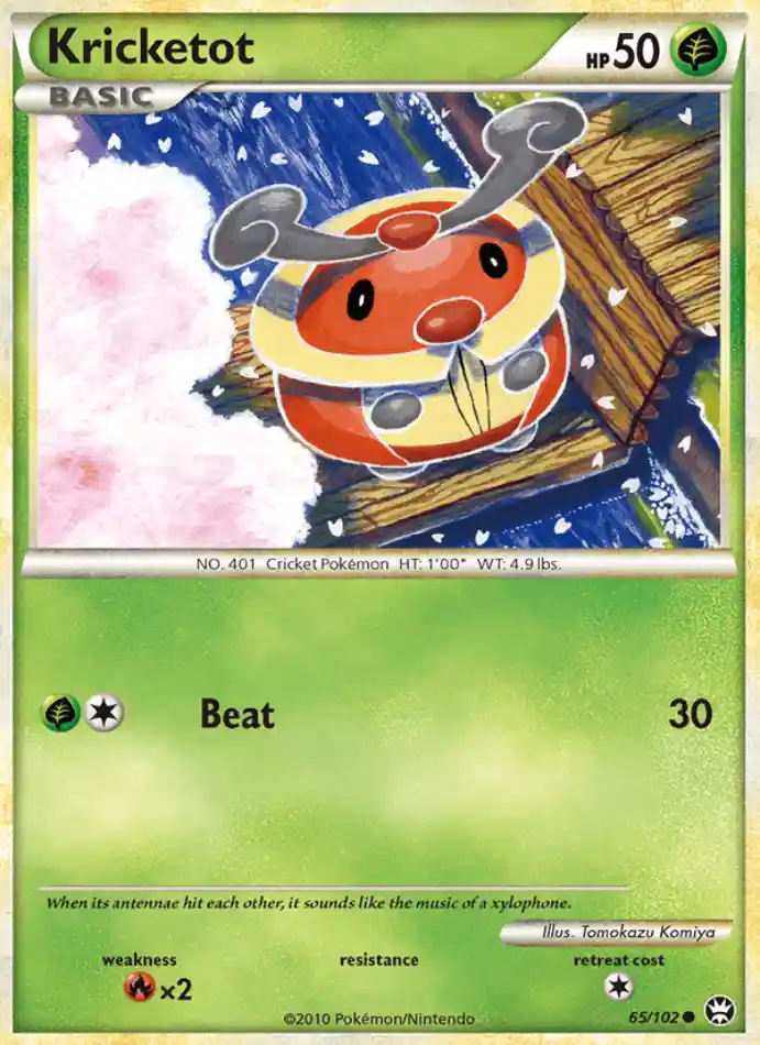 kricketot-common-triumphant-065-102-pokemon-karti.webp Kricketot - Reverse Holo Common - Triumphant - 065/102 - Pokemon Kartı - Görsel 1