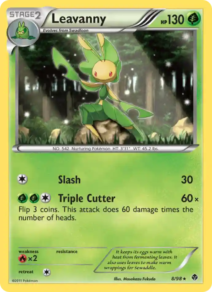 leavanny-rare-emerging-powers-008-98-pokemon-karti.webp Leavanny - Rare - Emerging Powers - 008/98 - Pokemon Kartı - Görsel 1