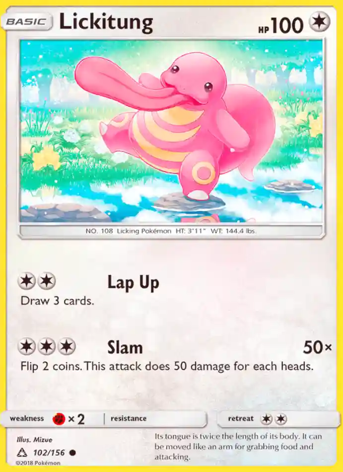 lickitung-common-ultra-prism-102-156-pokemon-karti.webp Lickitung - Common - Ultra Prism - 102/156 - Pokemon Kartı - Görsel 1