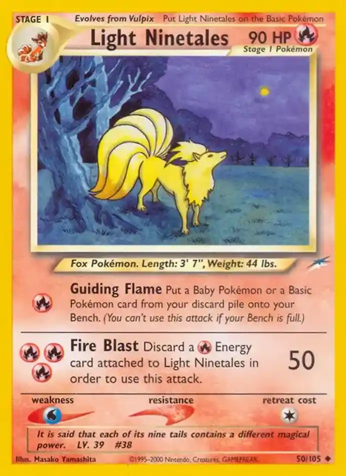 light-ninetales-uncommon-neo-destiny-050-105-pokemon-karti.webp Light Ninetales - Uncommon - Neo Destiny - 050/105 - Pokemon Kartı - Görsel 1