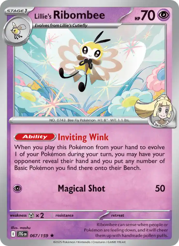 lillie-s-ribombee-rare-journey-together-067-159-pokemon-karti.webp Lillie's Ribombee - Reverse Holo Rare - Journey Together - 067/159 - Pokemon Kartı - Görsel 1