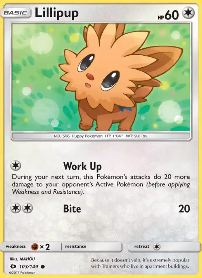 lillipup-common-sun-moon-103-149-pokemon-karti.webp Lillipup - Common - Sun & Moon - 103/149 - Pokemon Kartı - Görsel 1
