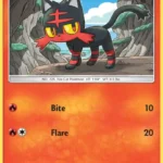Litten - Reverse Holo Common - Sun & Moon - 024/149 - Pokemon Kartı