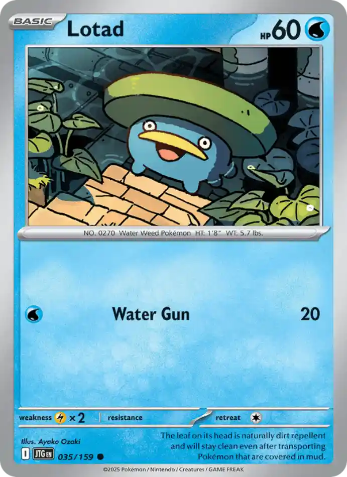 lotad-common-journey-together-035-159-pokemon-karti.webp Lotad - Common - Journey Together - 035/159 - Pokemon Kartı - Görsel 1