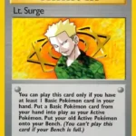 Lt. Surge - Rare - Gym Heroes - 101/132 - Trainer Kartı