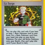 Lt. Surge - Rare Holo - Gym Heroes - 017/132 - Trainer Kartı