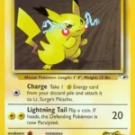 Lt. Surge's Pikachu - Common - Gym Heroes - 081/132 - Pokemon Kartı