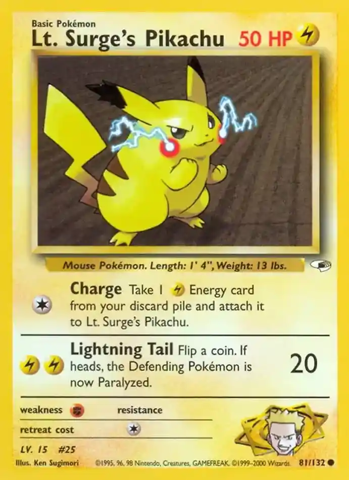 lt-surge-s-pikachu-common-gym-heroes-081-132-pokemon-karti.webp Lt. Surge's Pikachu - Common - Gym Heroes - 081/132 - Pokemon Kartı - Görsel 1