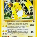 Lt. Surge's Raichu - Rare Holo - Gym Challenge - 011/132 - Pokemon Kartı