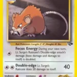 Lt. Surge's Raticate - Uncommon - Gym Challenge - 053/132 - Pokemon Kartı