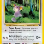 Lt. Surge's Rattata - Common - Gym Challenge - 085/132 - Pokemon Kartı
