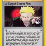 Lt. Surge's Secret Plan - Rare - Gym Challenge - 107/132 - Trainer Kartı