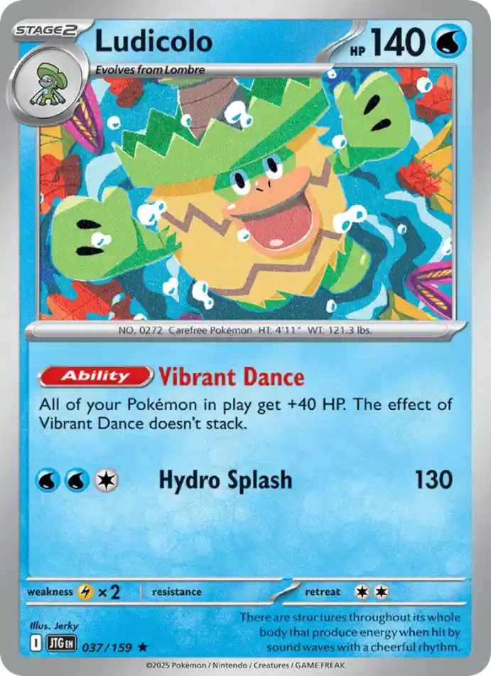 ludicolo-holo-rare-journey-together-037-159-pokemon-karti.webp Ludicolo - Reverse Holo Rare - Journey Together - 037/159 - Pokemon Kartı - Görsel 1