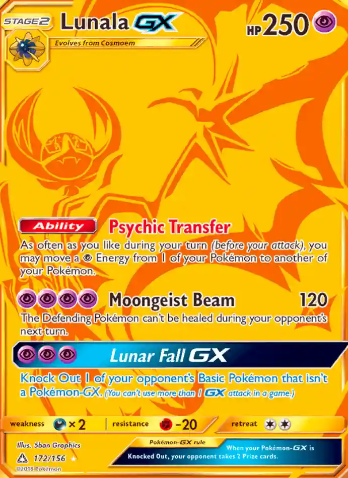 lunala-gx-secret-rare-ultra-prism-172-156-pokemon-karti.webp Lunala GX - Secret Rare - Ultra Prism - 172/156 - Pokemon Kartı - Görsel 1