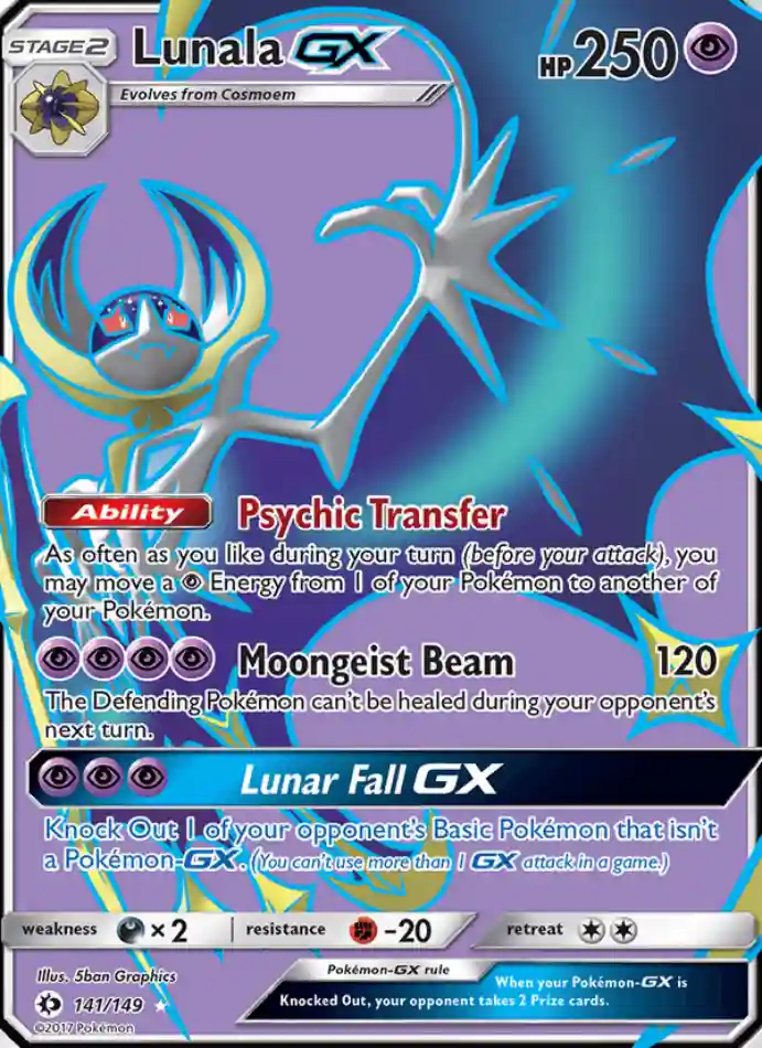 lunala-gx-ultra-rare-sun-moon-141-149-pokemon-karti.webp Lunala GX - Ultra Rare - Sun & Moon - 141/149 - Pokemon Kartı - Görsel 1