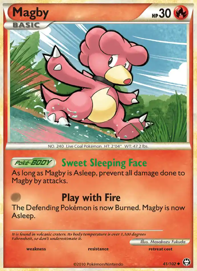 magby-uncommon-triumphant-041-102-pokemon-karti.webp Magby - Uncommon - Triumphant - 041/102 - Pokemon Kartı - Görsel 1