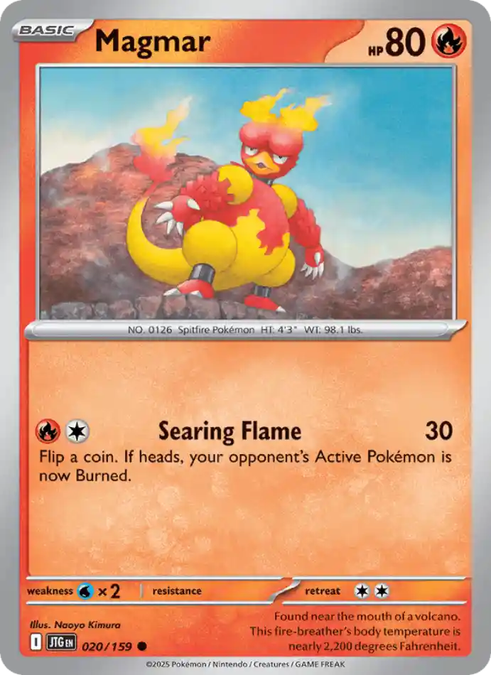 magmar-common-journey-together-020-159-pokemon-karti.webp Magmar - Reverse Holo Common - Journey Together - 020/159 - Pokemon Kartı - Görsel 1