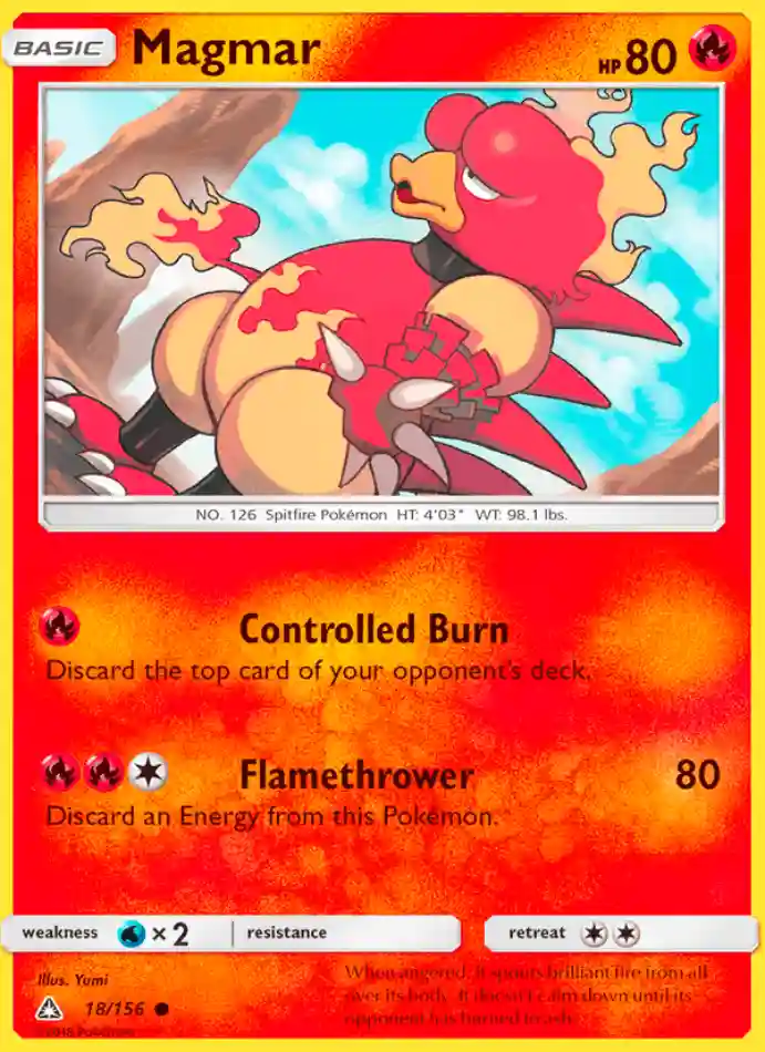 magmar-common-ultra-prism-018-156-pokemon-karti.webp Magmar - Common - Ultra Prism - 018/156 - Pokemon Kartı - Görsel 1