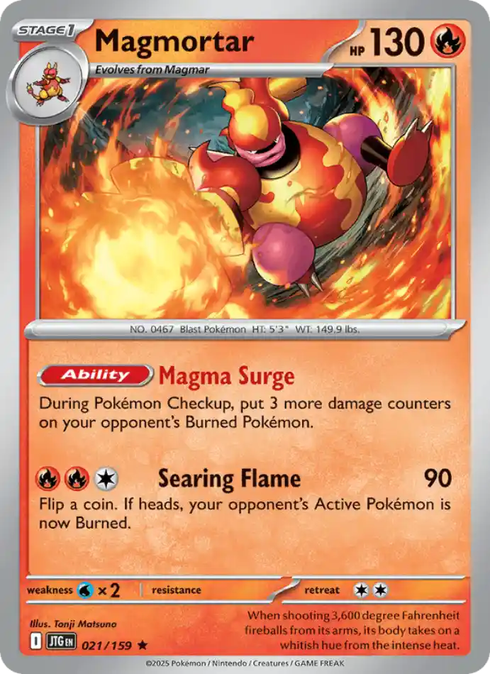 magmortar-holo-rare-journey-together-021-159-pokemon-karti.webp Magmortar - Reverse Holo Rare - Journey Together - 021/159 - Pokemon Kartı - Görsel 1