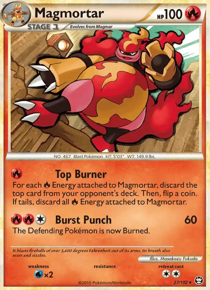 magmortar-rare-triumphant-027-102-pokemon-karti.webp Magmortar - Rare - Triumphant - 027/102 - Pokemon Kartı - Görsel 1
