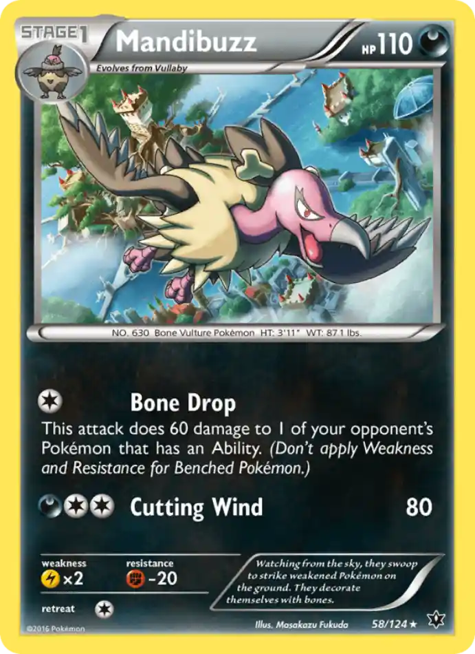 mandibuzz-rare-fates-collide-058-124-pokemon-karti.webp Mandibuzz - Rare - Fates Collide - 058/124 - Pokemon Kartı - Görsel 1