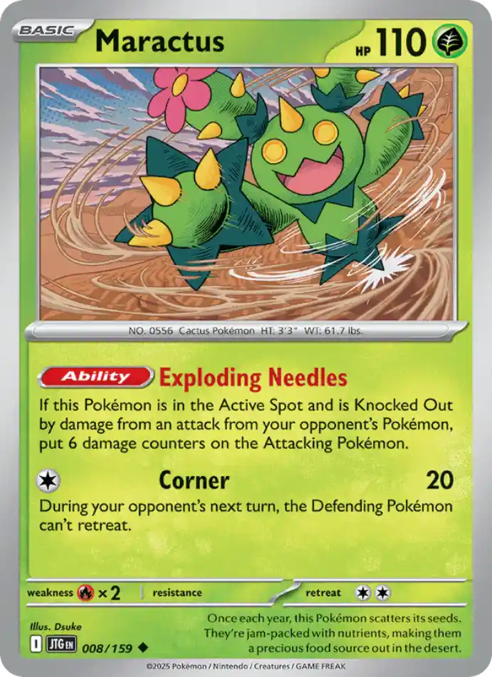 maractus-uncommon-journey-together-008-159-pokemon-karti.webp Maractus - Uncommon - Journey Together - 008/159 - Pokemon Kartı - Görsel 1