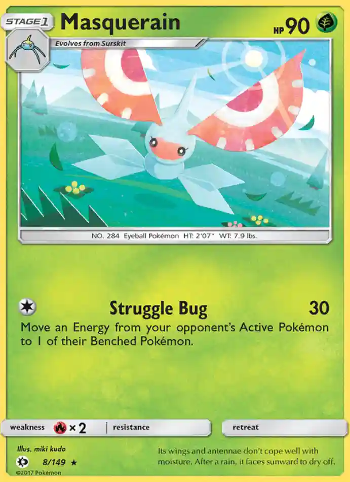 masquerain-rare-sun-moon-008-149-pokemon-karti.webp Masquerain - Reverse Holo Rare - Sun & Moon - 008/149 - Pokemon Kartı - Görsel 1
