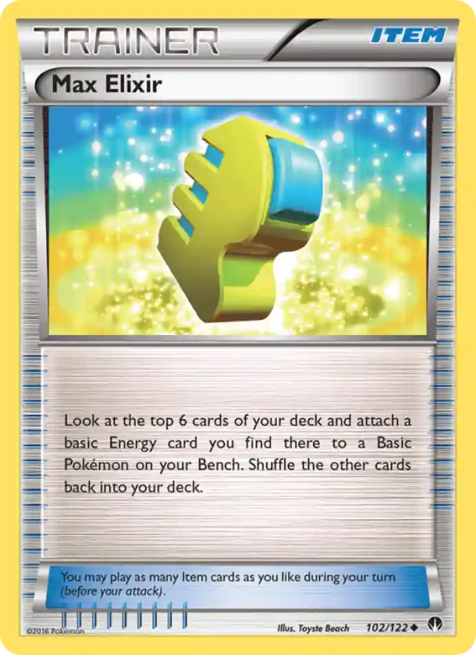 max-elixir-uncommon-breakpoint-102-122-trainer-karti.webp Max Elixir - Reverse Holo Uncommon - BREAKpoint - 102/122 - Trainer Kartı - Görsel 1