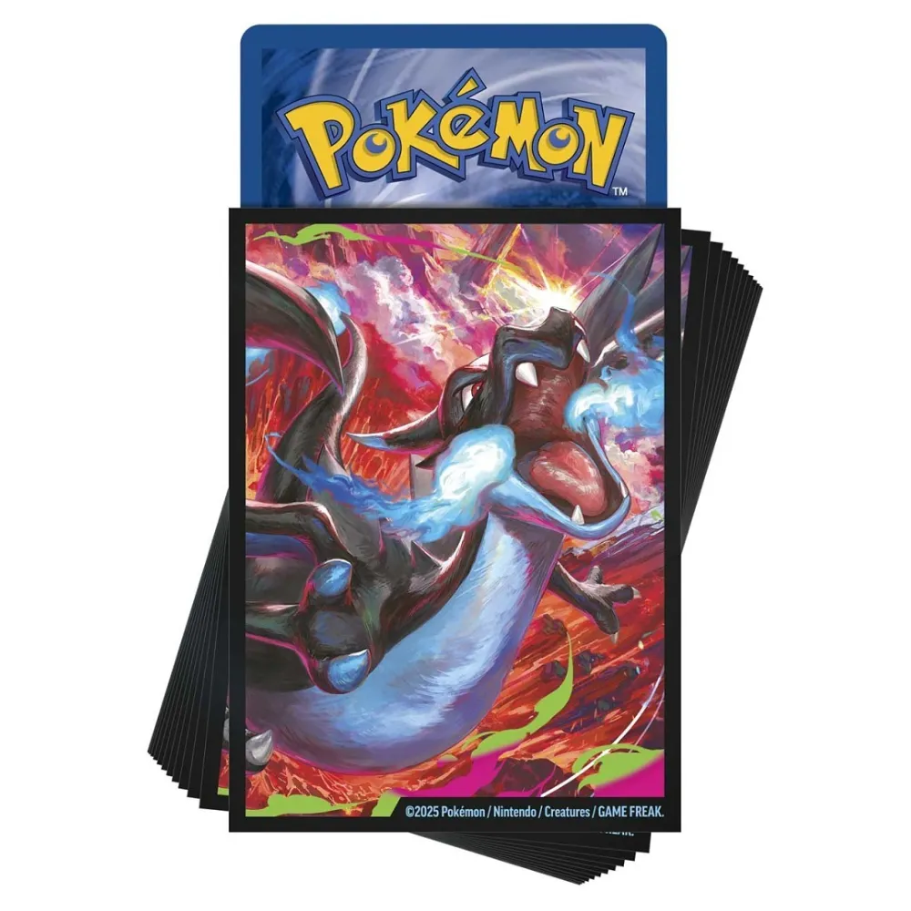 mega-charizard-x-pokemon-card-sleeve-65-adet Mega Charizard X Pokemon Card Sleeve - 65 Adet - Görsel 1