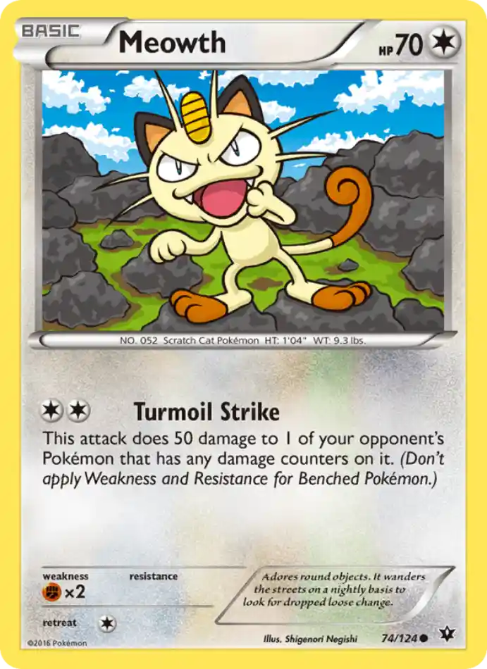 meowth-common-fates-collide-074-124-pokemon-karti.webp Meowth - Common - Fates Collide - 074/124 - Pokemon Kartı - Görsel 1