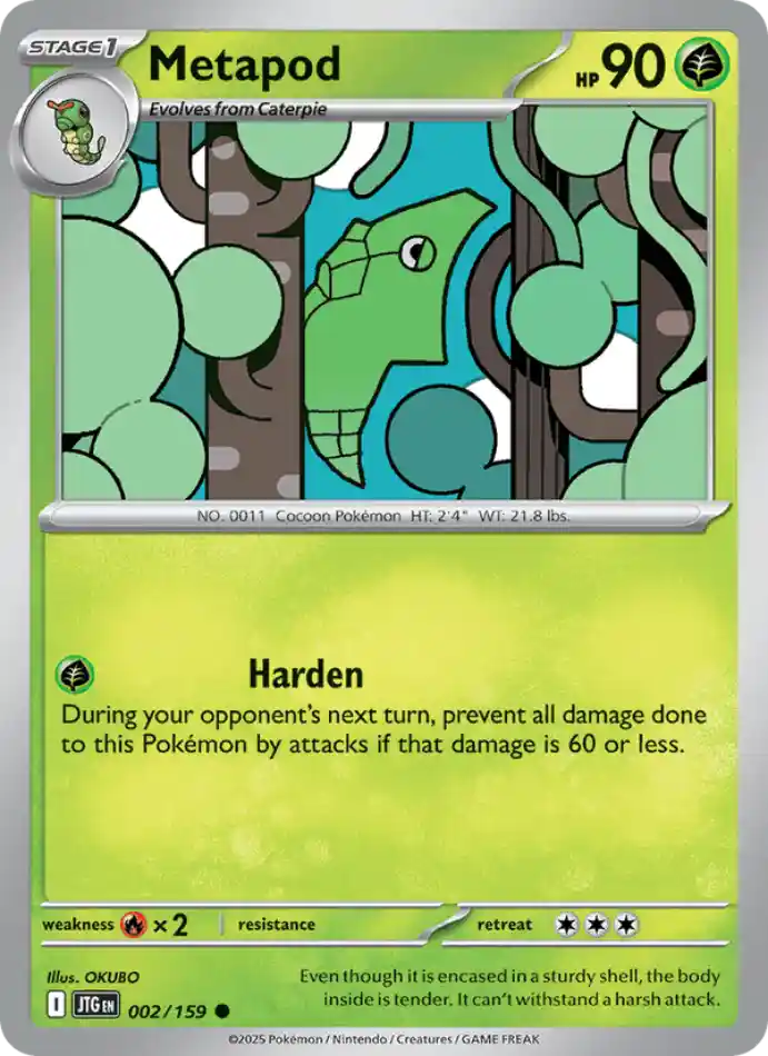 metapod-common-journey-together-002-159-pokemon-karti.webp Metapod - Reverse Holo Common - Journey Together - 002/159 - Pokemon Kartı - Görsel 1