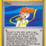 Misty - Rare - Gym Heroes - 102/132 - Trainer Kartı