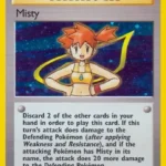 Misty - Rare Holo - Gym Heroes - 018/132 - Trainer Kartı