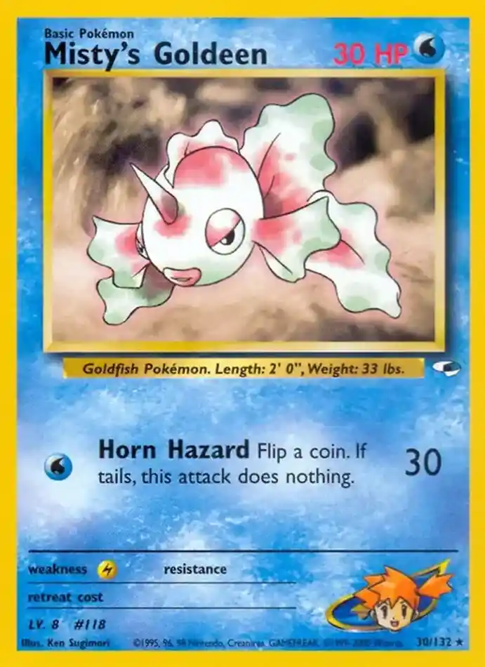 misty-s-goldeen-rare-holo-gym-heroes-030-132-pokemon-karti.webp Misty's Goldeen - Rare Holo - Gym Heroes - 030/132 - Pokemon Kartı - Görsel 1