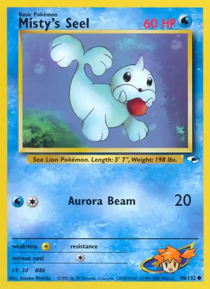 misty-s-seel-common-gym-heroes-088-132-pokemon-karti.webp Misty's Seel - Common - Gym Heroes - 088/132 - Pokemon Kartı - Görsel 1