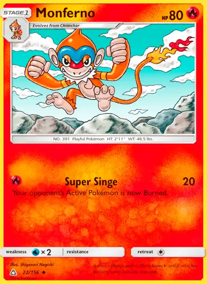 monferno-uncommon-ultra-prism-022-156-pokemon-karti.webp Monferno - Uncommon - Ultra Prism - 022/156 - Pokemon Kartı - Görsel 1