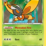 Mothim - Reverse Holo Rare - Fates Collide - 004/124 - Pokemon Kartı