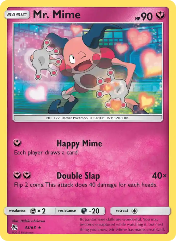 mr-mime-rare-hidden-fates-043-68-pokemon-karti.webp Mr. Mime - Reverse Holo Rare - Hidden Fates - 043/68 - Pokemon Kartı - Görsel 1