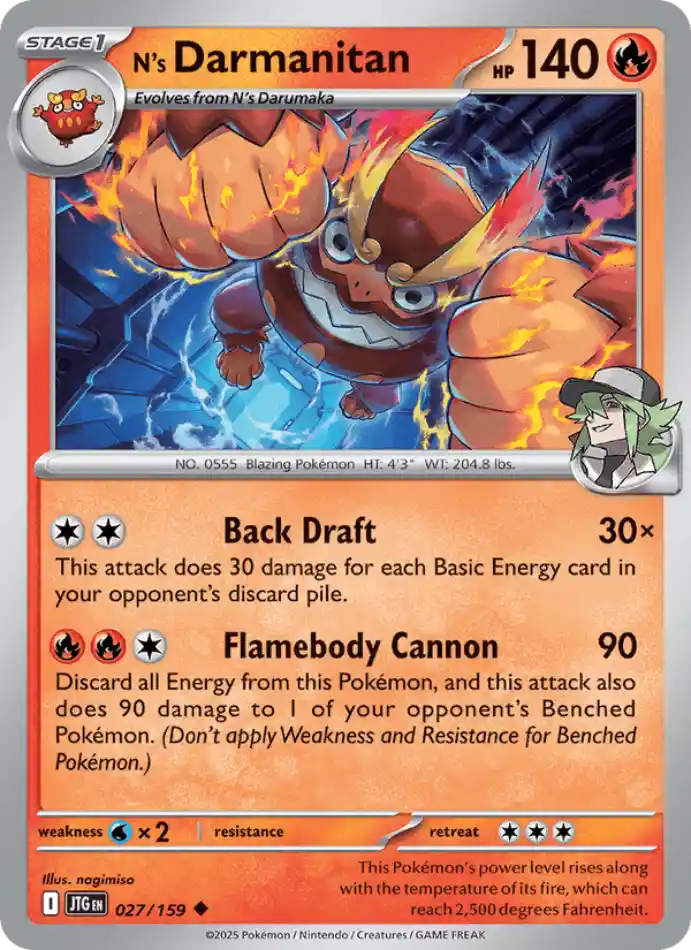 n-s-darmanitan-uncommon-journey-together-027-159-pokemon-karti.webp N's Darmanitan - Reverse Holo Uncommon - Journey Together - 027/159 - Pokemon Kartı - Görsel 1