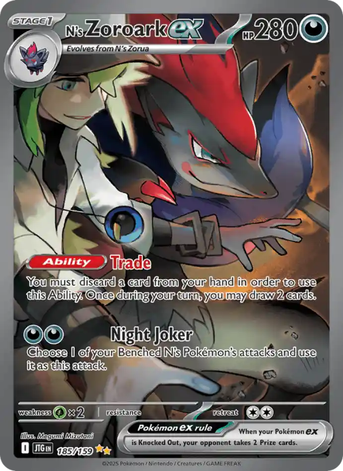 n-s-zoroark-ex-special-illustration-rare-journey-together-185-159-pokemon-karti.webp N's Zoroark ex - Special Illustration Rare - Journey Together - 185/159 - Pokemon Kartı - Görsel 1