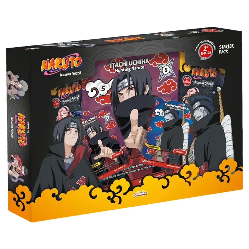 naruto-mythos-tcg-special-starter-pack-2nd-edition-itachi-kisame Naruto Mythos TCG: Konoha Shido 2nd Edition Special Box (Itachi & Kisame) - Görsel 1