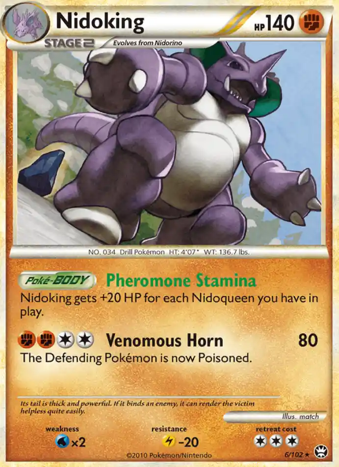 nidoking-rare-holo-triumphant-006-102-pokemon-karti.webp Nidoking - Rare Holo - Triumphant - 006/102 - Pokemon Kartı - Görsel 1