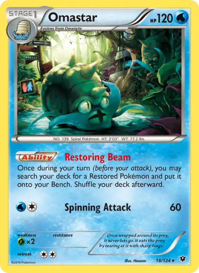 omastar-rare-fates-collide-018-124-pokemon-karti.webp Omastar - Reverse Holo Rare - Fates Collide - 018/124 - Pokemon Kartı - Görsel 1