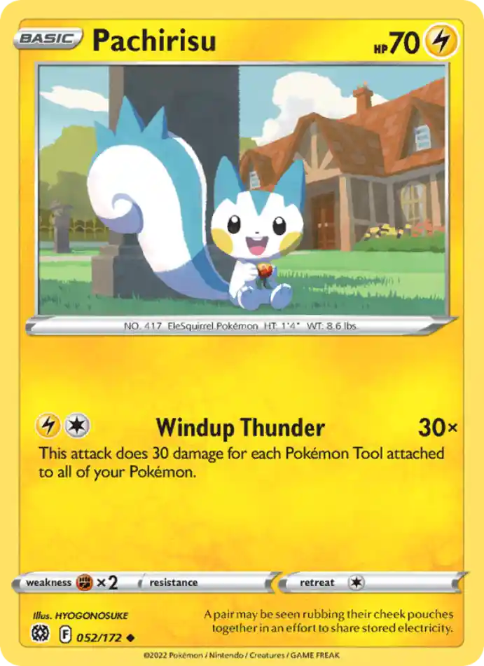 pachirisu-uncommon-brilliant-stars-052-172-pokemon-karti.webp Pachirisu - Reverse Holo Uncommon - Brilliant Stars - 052/172 - Pokemon Kartı - Görsel 1