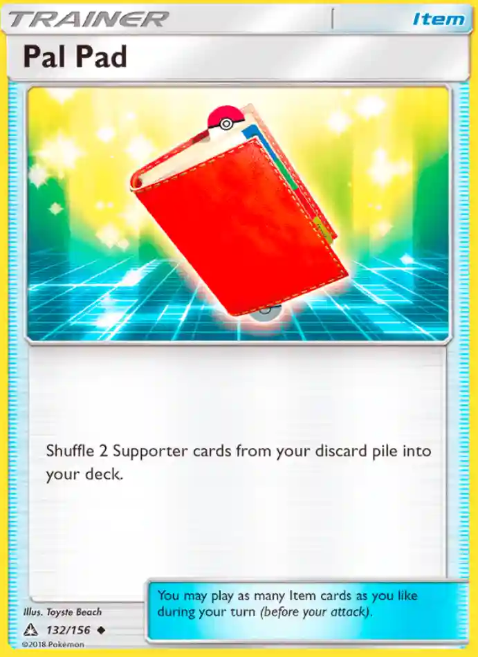 pal-pad-uncommon-ultra-prism-132-156-trainer-karti.webp Pal Pad - Reverse Holo Uncommon - Ultra Prism - 132/156 - Trainer Kartı - Görsel 1