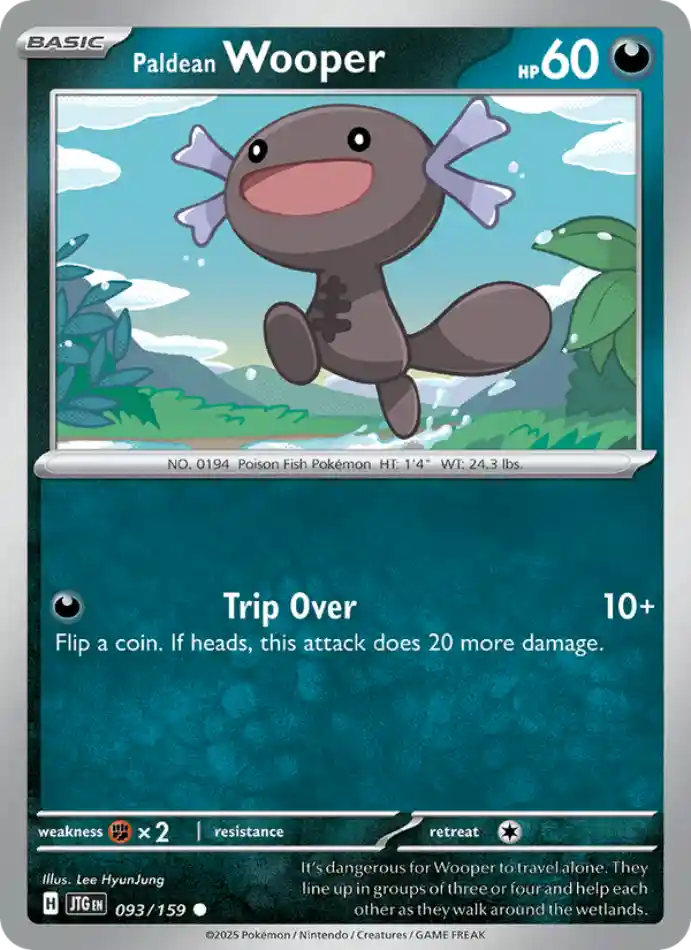 paldean-wooper-common-journey-together-093-159-pokemon-karti.webp Paldean Wooper - Reverse Holo Common - Journey Together - 093/159 - Pokemon Kartı - Görsel 1