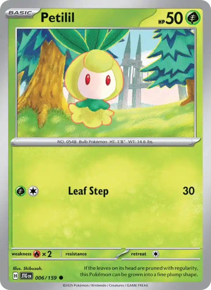 petilil-common-journey-together-006-159-pokemon-karti.webp Petilil - Reverse Holo Common - Journey Together - 006/159 - Pokemon Kartı - Görsel 1