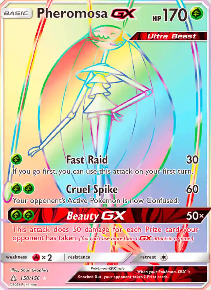 pheromosa-gx-secret-rare-ultra-prism-158-156-pokemon-karti.webp Pheromosa GX - Secret Rare - Ultra Prism - 158/156 - Pokemon Kartı - Görsel 1