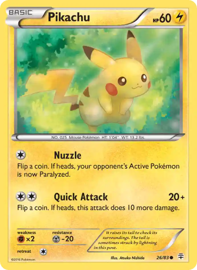 pikachu-common-generations-026-83-pokemon-karti.webp Pikachu - Reverse Holo Common - Generations - 026/83 - Pokemon Kartı - Görsel 1